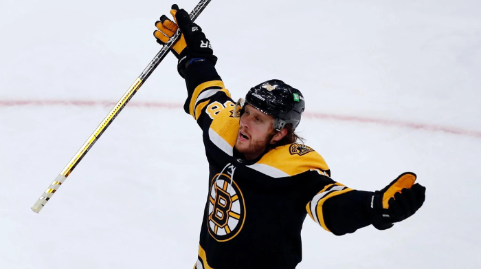 David Pastrnak Lifts B's In Road Trip Finale With Hat Trick