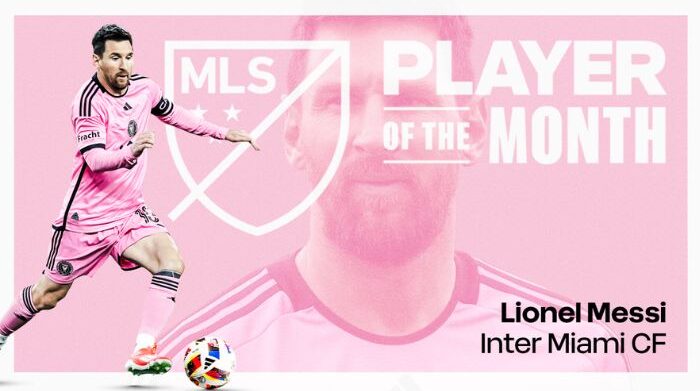 lionel messi named mls player of the month