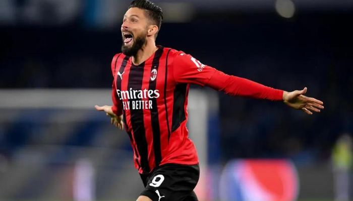 former ac milan superstar olivier giroud arrives at lafc