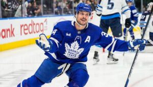 auston matthews leaves maple leafs practice