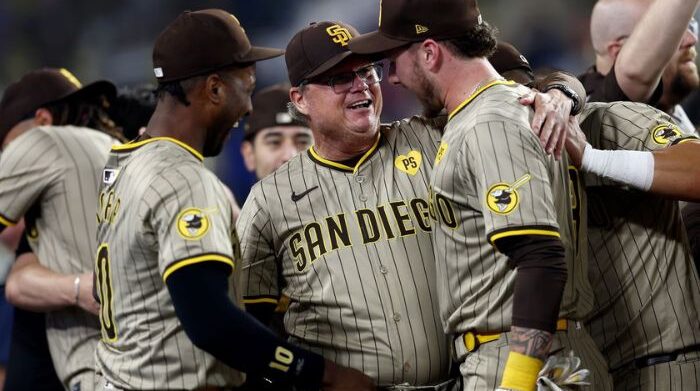 padres deliver game-ending triple to defeate dodgers