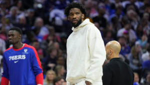 nba suspends joel embiid for pushing a member of the media