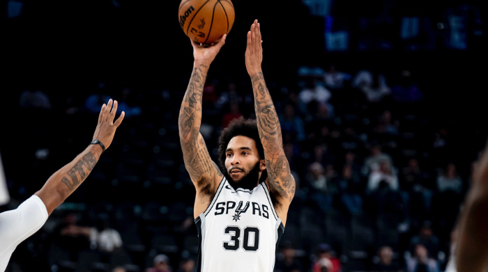 julian champagnie assured of break out season with spurs