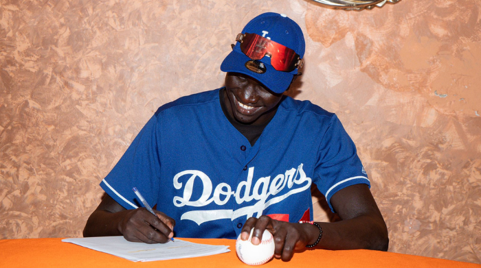 los angeles dodgers become first to sign player from south sudan