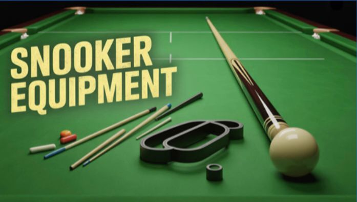 The equipment used by snooker players